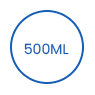 500 ml kertakäyttöinen biohajoava salaattipaperikulho icon